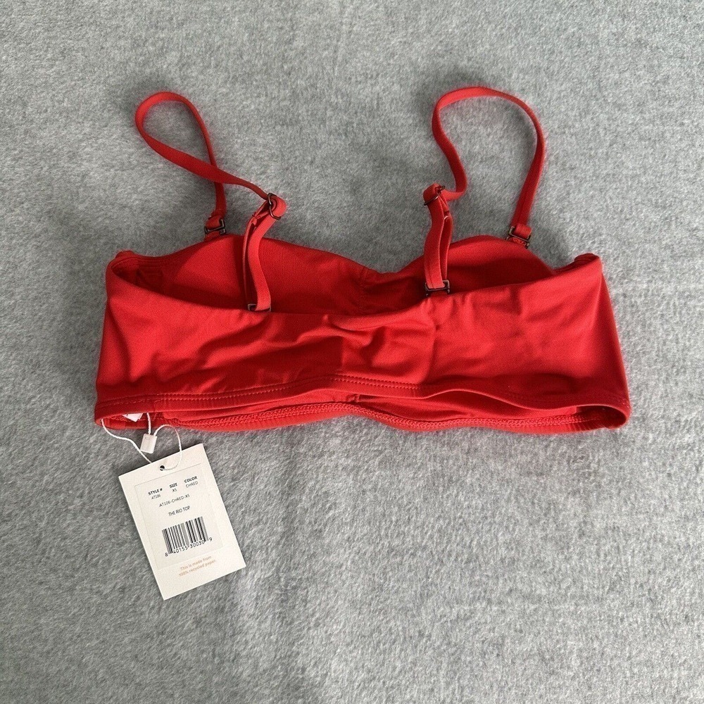Andie Swimwear The Rio Top Women Sz XS Bandeau Bikini Top Removable Strap NEW - Picture 2 of 8